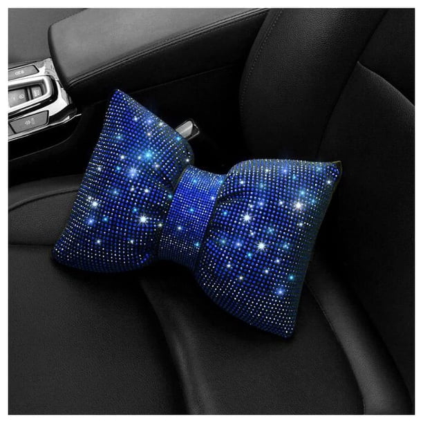 Almohada de cintura con lazo de diamantes para coche, cojín ...