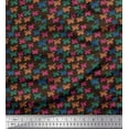 thumbnail image 1 of Soimoi Brown Velvet Fabric Dot & Butterfly Decor Fabric Printed Yard 58 Inch Wide, 1 of 3