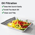 thumbnail image 3 of yilyih Grillaholics Grill Basket for Outdoor Grill- Durable Premium Stainless Steel Vegetable Grill Basket - Family Size Bbq Grill Basket - Perfect Grilling Accessories for Kebabs, 3 of 9