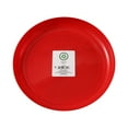 thumbnail image 3 of Red Flying Disk Toy, 100% Recycled Plastic, 9.9 inch, by Play Day Brand, 3 of 10