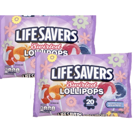 LIFE SAVERS® Swirl Lollipops Two 20 ct bags