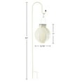 thumbnail image 6 of Pure Garden Set of 2 LED Solar Outdoor Lights with 2 Shepherd Hooks, White, 6 of 9