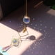 thumbnail image 4 of Moon Sun Ball Crystal Hanging Metal Pendant Rainbow Maker Home Garden Decor (20) Ehuebsd Libre de BPA, 4 of 8