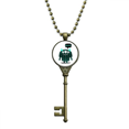 thumbnail image 1 of Universe And Alien Monster Key Necklace Pendant Tray Embellished Chain, 1 of 3