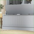 thumbnail image 3 of Hall Tree with Storage Bench, 3-in-1 38” Entryway Organizer with 4-Hook Coat Rack & Shoe Storage | Gray | Coat Racks, 3 of 10