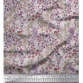 thumbnail image 1 of Soimoi Poly Georgette Fabric Berries Artistic Printed Fabric 1 Yard 42 Inch Wide, 1 of 1