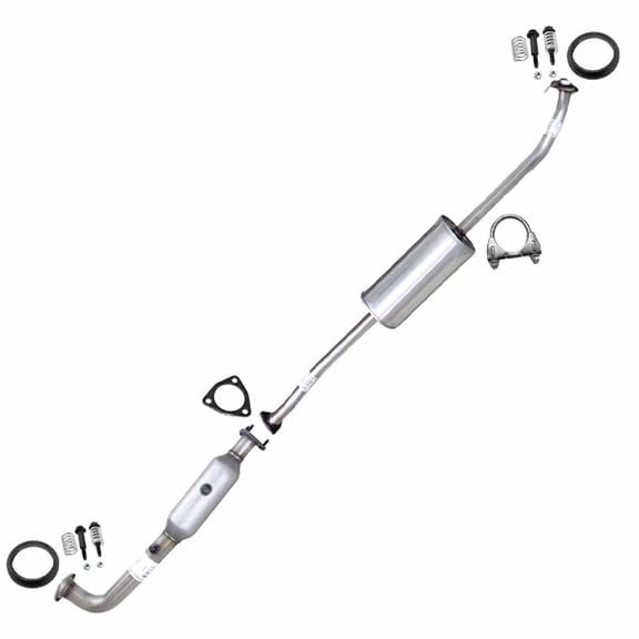Northeastern Exhaust Catalytic & Resonator Pipe Kit Fits 2007-2009 Honda CR-V 2.4L - Direct Fit EPA-Approved | Stainless Steel Exhaust System