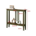 thumbnail image 4 of Kings Brand Furniture - Entryway Table - Narrow Console Table - Console Table with Storage - Hallway Decor - Wood Console Tables for Entryway - Narrow Console Sofa Side Table - Foyer - Avocado, 4 of 5