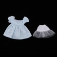 thumbnail image 4 of Adorable ropa de muñeca , lindo con ropa interior blanca, accesorios de moda, para Obitsu11 OB11 para Mini 1/12 Raya azul Hugo  Conjuntos de vestido de muñeca, 4 of 5