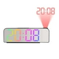 thumbnail image 2 of Fairnull 1 Set Alarm Clock 3 Levels Screen 2 Gears Projection-Brightness Temperature Display 180 Degrees Projection Date Digital Alarm Clock Study Supply, 2 of 11