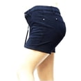 thumbnail image 2 of 1826 Women's Premium Plus Size Dark Blue/Black Denim Jeans Short Stretch, 2 of 3