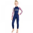 thumbnail image 5 of Kids Girls Boys Diving Suit Neoprenes Wetsuit For Keep Warm One-piece Long Sleeves UV Protection Children Swimwear, 5 of 11