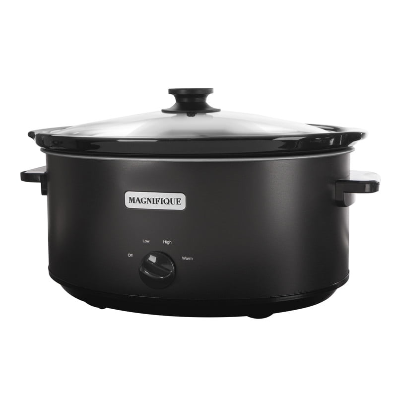 Magnifique 8 Quart Slow Cooker Oval Manual Pot with 3 Cooking Settings ...