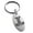 Silver, variant on Stainless Steel Thor's Hammer Mjolnir Celtic Viking Rune Engraved Small Oval Charm Keychain Keyring