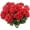 Red, variant on Kingswick 4 Pcs Artificial Geraniums Silk Flowers Outdoor Artificial Red Geranium Bush Faux Flowers Red Geraniums for Floral Home Decor Outdoor Indoor Garden Patio Grave Cemetary Vase Table Centerpiec