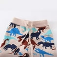 thumbnail image 4 of Bainana Boys Pants Toddler Dinosaur Print Elastic Waist Taper Leg Sweatpants Comfortable Leisure Spring Autumn Boys Trousers Beige Size 1-2 Years, 4 of 6