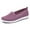 Purple, variant on Viluyesy Womens Flat Sneaker, Soft Sole Low Vamp Non-slip Strolling Comfort Shoes Pink US5.5
