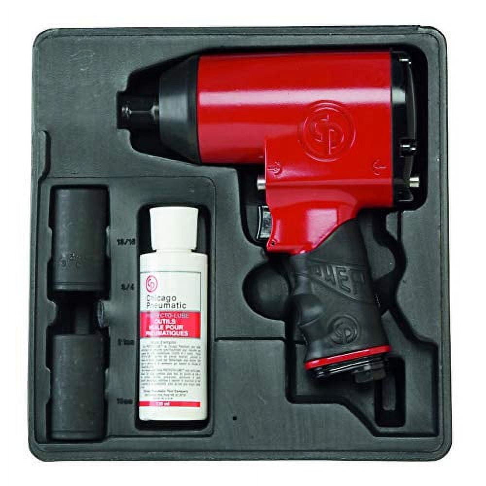 Chicago Pneumatic CP749K Impact Wrench Kit, Socket Set Included