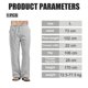 thumbnail image 2 of Pantalones casuales de lino para hombre, pantalones holgados de pierna recta con cintura elástica, pantalones de yoga para playa y verano, 2 of 5