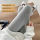 thumbnail image 2 of Mallas de longitud completa para mujer, forro de felpa grueso cálido para niñas, trabajo, oficina, escuela, deportes, moda, pantalones Prendas para la parte inferior del cuerpo Gris Claro M Sonducket AP012529-02, 2 of 6