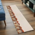 thumbnail image 3 of 2'x6' Rug Runners for Hallways Kitchen, Fall Mushroom Non Slip Entryway Beside Floor Carpet Runner, Thanksgiving Botanical Farmhouse Burlap Washable Laundry Room Bedroom Throw Rugs Mat for Family Pet, 3 of 8