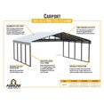 thumbnail image 4 of Arrow 20 x 29 x 9 ft Eggshell Carport, 4 of 8