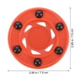 thumbnail image 2 of HEANUJJ Inline Roller Hockey Training Puck Red Shockproof Core for Smooth Surface Performance, 2 of 6