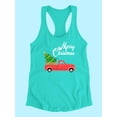 thumbnail image 3 of Merry Christmas Truck Racerback Tank Women -SPIdeals Designs, Female Small, 3 of 4