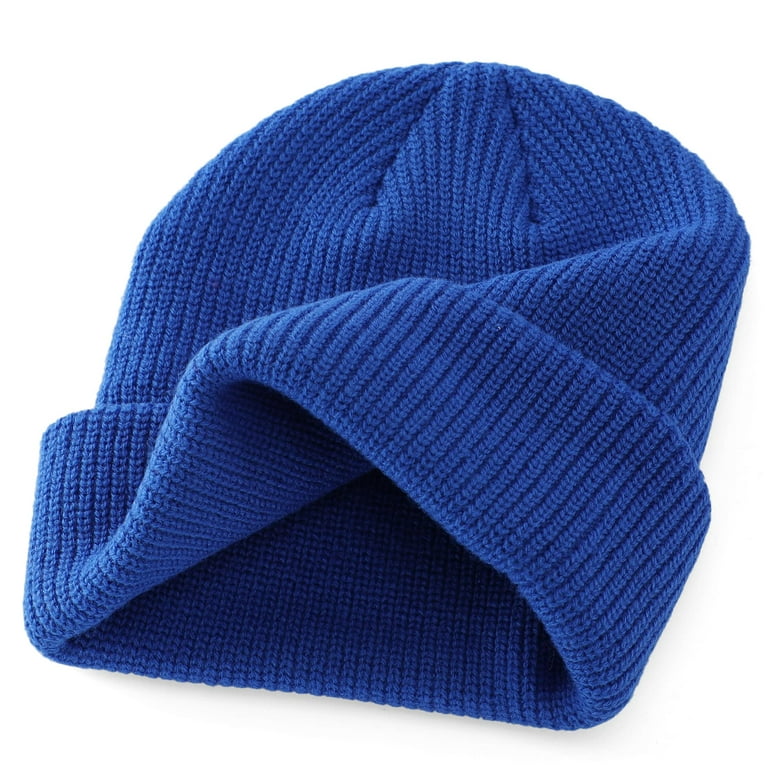 Home Prefer Men's Winter Beanie Hat - Warm Rib Knit Acrylic Skull Cap, Stretch Fit For Cold Weather