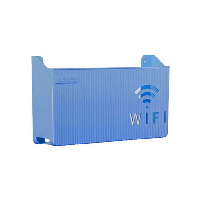 Injueey Soporte de pared ABS multicolor para orificios de cable a prueba de polvo y fácil instalación Therming Dissipine Sin señal de Almacenamiento y organización del hogar Azul