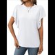 thumbnail image 1 of Camisas Formales Informales de Negocios para Mujer, Camisas de Verano, Mangas , Cuello Redondo, Mangas de Hoja de , Trajes 2025 S, 1 of 9