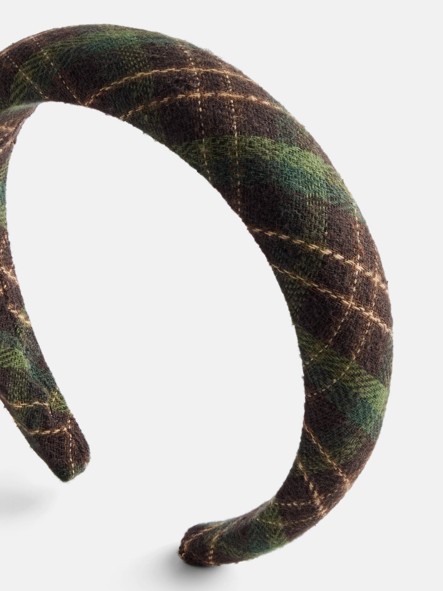 Women's Plaid Headband from Way To Celebrate, Green