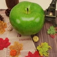 thumbnail image 3 of 1pc Artificial Large Size Dark Red Apple Fake Fruit Lifelike Decoration for Home Kitchen Table Party Christmas Display - 16 cm, 3 of 3
