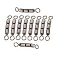 thumbnail image 1 of 10pcs/pack Fishing Triple Rolling Swivels For Carp Rigs Large Eye Connector 08, 1 of 8