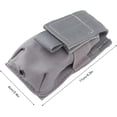 thumbnail image 3 of HUGFEGWE Flashlight Bag Hanging Nylon Waterproof Exquisite Flashlight Accessory Bag for Outdoor Activities (Grey) CJB91-104121, 3 of 9