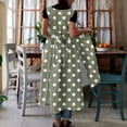 thumbnail image 5 of Maqroz Summer Dresses for Women Convertible Side Tie Round Neck Casual Pocket Tank Dress Beach Vacation Boho Sundress Green S, 5 of 7