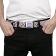 thumbnail image 3 of Cartoon Network Belt, Seatbelt Buckle Belt, Adventure Time Marceline and Princess Bubblegum Collage Pink, 30 to 44 Inches, 3 of 9