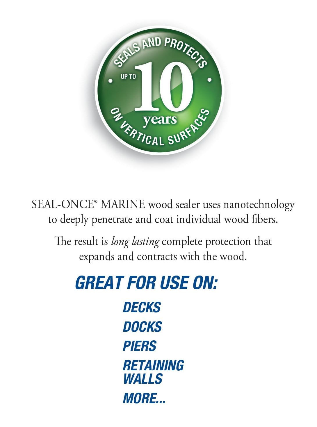  Seal-Once Marine Premium Wood Sealer - Waterproof