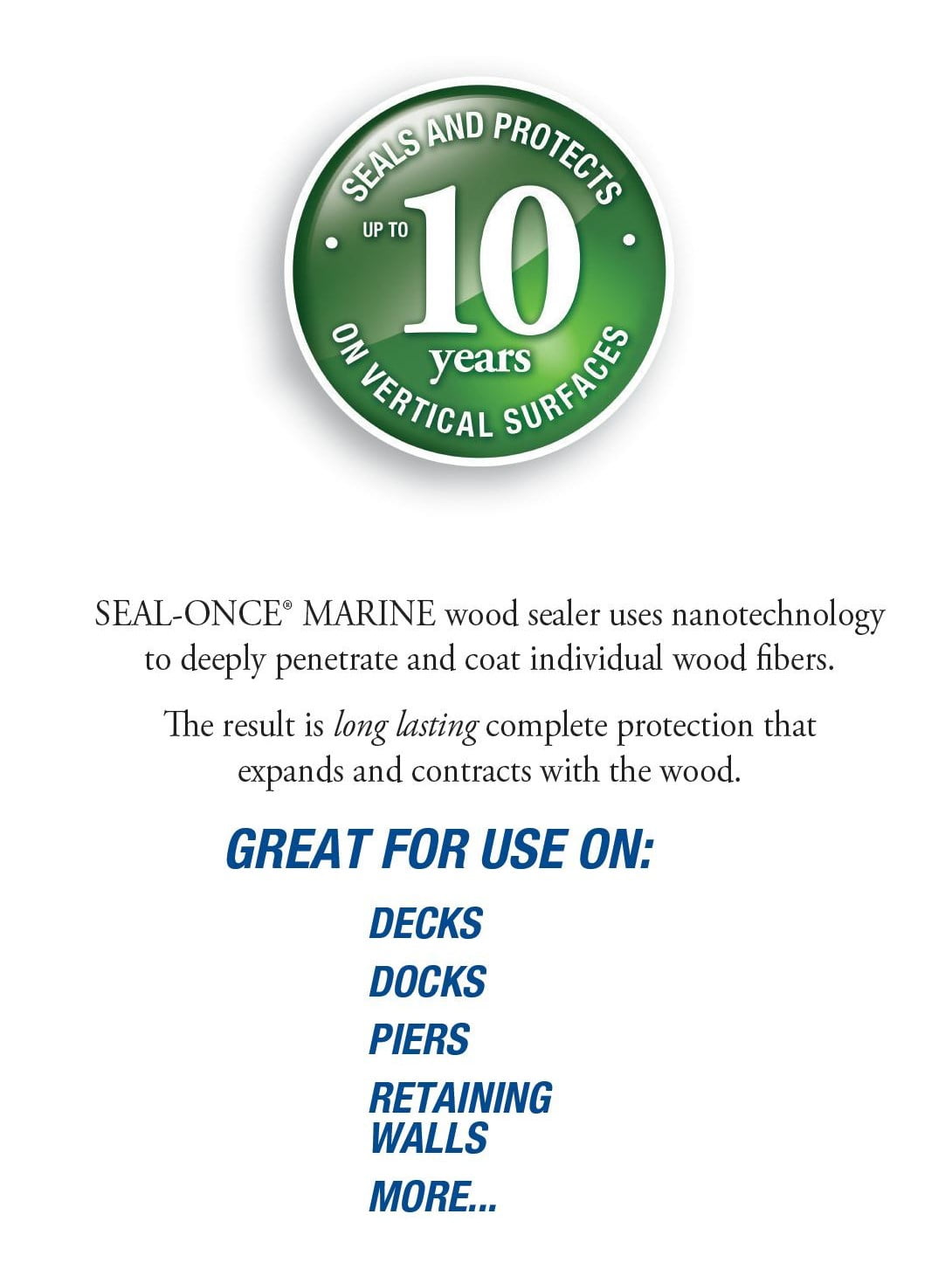 Buy 1829522 MARINE WOOD SEALR CLR GL SealOnce Marine Flat Clear Water