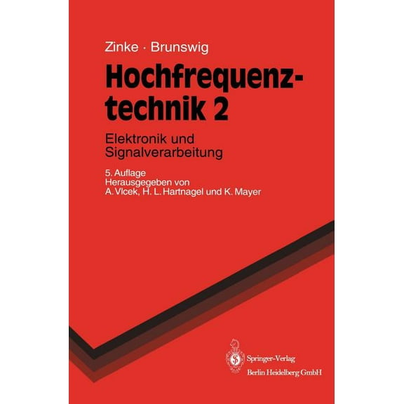 Springer-Lehrbuch Hochfrequenztechnik: Elektronik Und Signalverarbeitung, (Hardcover)