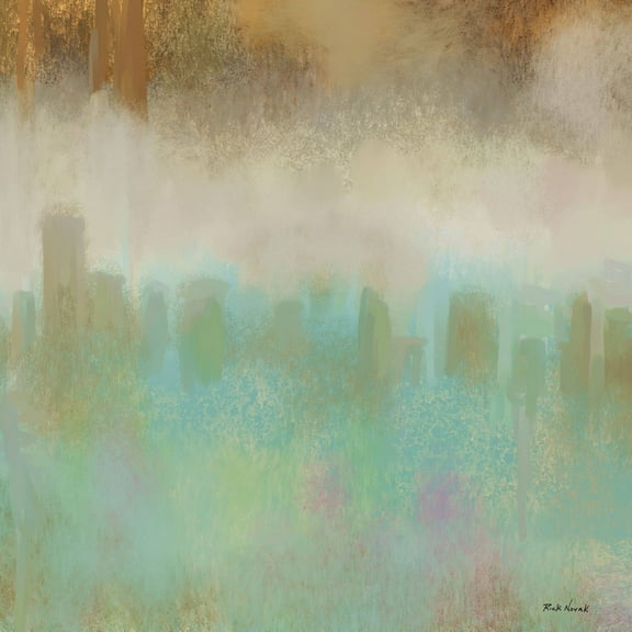 Marmont Hill "City Mood" by Rick Novak Painting Print on Wrapped Canvas