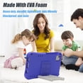 thumbnail image 2 of GSFY Kids Case Compatible with Kindle Fire HD 8 (2018 2017 2016 Version, 8th/7th/6th Gen), Lightweight Shockproof Rugged EVA Kids Friendly Case 360 Degree Rotating Kickstand Stairs, Purple, 2 of 7