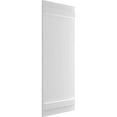 thumbnail image 2 of Ekena Millwork 21 1/2"W x 39"H True Fit PVC Four Board Joined Board-n-Batten Shutters, White (Per Pair - Hardware Not Included), 2 of 9
