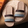 thumbnail image 1 of House Slipper Lightweight Breathable Open Toe Flax Slipper House Sandal for Summer, 1 of 2