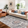 thumbnail image 2 of Washable 3x7 Hallway Runner Rug: Vintage 7ft Water-resistant Soft Rug For Entryway Kitchen Non-slip Low Pile Carpet Living Room Bedroom Thin Floor Mat Bathroom Dining Room(3x7 Brick), 2 of 7