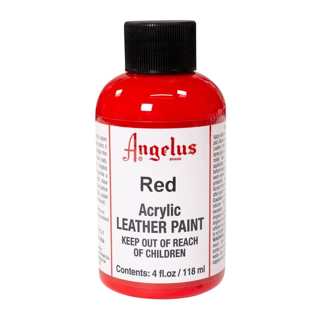 Pintura acrílica Angelus 118 ml (roja) para cuero, vinilo y más