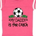 thumbnail image 4 of Inktastic Soccer My Daddy is the Coach Boys or Girls Baby Bodysuit, 4 of 5