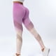thumbnail image 4 of MKLEKYY Conjunto deportivo para mujer, pantalones de yoga largos ajustados con degradado, pantalones de fitness de cintura alta sin marcas para mujer, 4 of 4