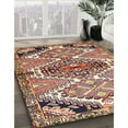 thumbnail image 2 of Ahgly Company Indoor Square Traditional Chestnut Brown Persian Area Rugs, 4' Square, 2 of 6