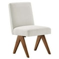 thumbnail image 3 of Modway Lyra Boucle Fabric Dining Room Side Chair - Set of 2 in Ivory, 3 of 10